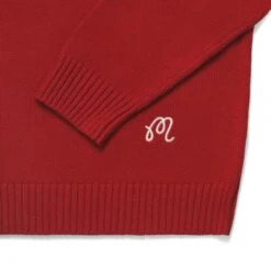 BUCKETS INTARSIA KNIT SWEATER -Elite Wear Shop BucketsIntarsiaKnitSweaterRed3