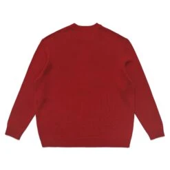 BUCKETS INTARSIA KNIT SWEATER -Elite Wear Shop BucketsIntarsiaKnitSweaterRed4