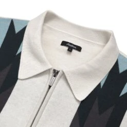 Sundance Intarsia Knit Polo -Elite Wear Shop M 8311 SNOW 2