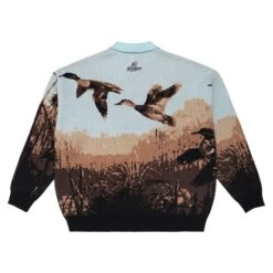 Malbon X 100 Thieves Buckshot Knit LS Polo -Elite Wear Shop M 8504 MLT 4