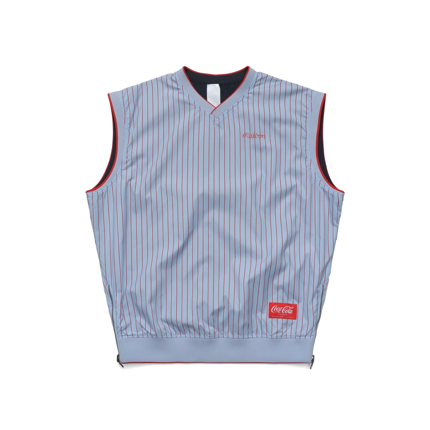 MALBON X COCA-COLA REVERSIBLE NYLON VEST 1 MALBON X COCA-COLA REVERSIBLE NYLON VEST