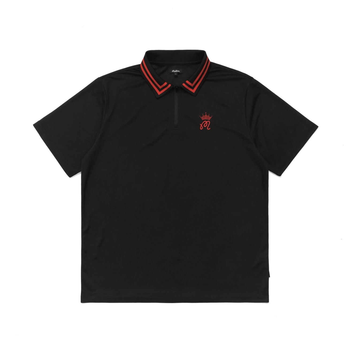 MALBON X BUDWEISER PERFORMANCE ZIP POLO 1 MALBON X BUDWEISER PERFORMANCE ZIP POLO
