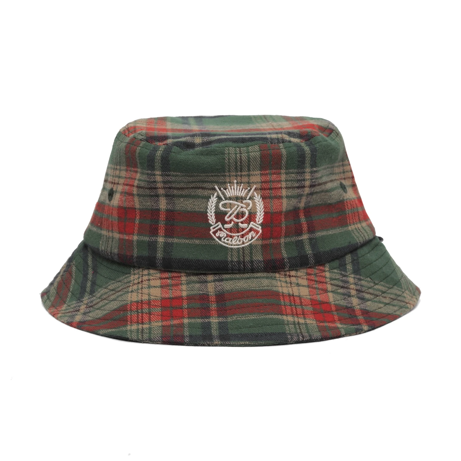 MALBON X BUDWEISER PLAID BUCKET HAT 1 MALBON X BUDWEISER PLAID BUCKET HAT
