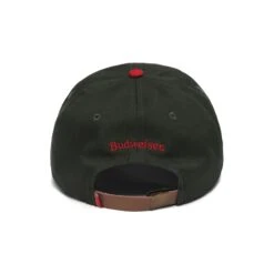 MALBON X BUDWEISER CRESTED STRAPBACK -Elite Wear Shop M 8583 OLV RED 3