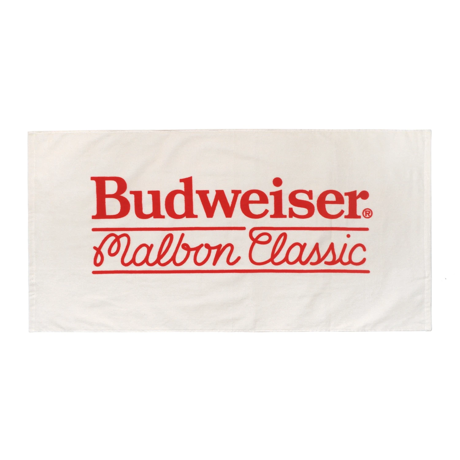 MALBON X BUDWEISER VELOUR TERRY GOLF TOWEL 1 MALBON X BUDWEISER VELOUR TERRY GOLF TOWEL