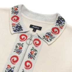 Laurent Jacquard Placket Polo -Elite Wear Shop M 8605 IVR 2