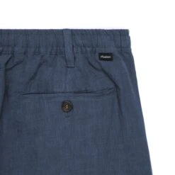 Cayman Linen Pleated Pant -Elite Wear Shop M8188Blue2