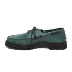 Malbon X Sperry Vibram Lug 3-Eye (MENS) -Elite Wear Shop MalbonxSperry3EyeCrocBoatShoeGreen2