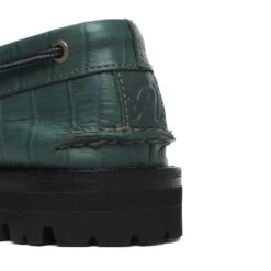 Malbon X Sperry Vibram Lug 3-Eye (MENS) -Elite Wear Shop MalbonxSperry3EyeCrocBoatShoeGreen5