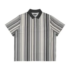 VERTICAL STRIPE JERSEY POLO