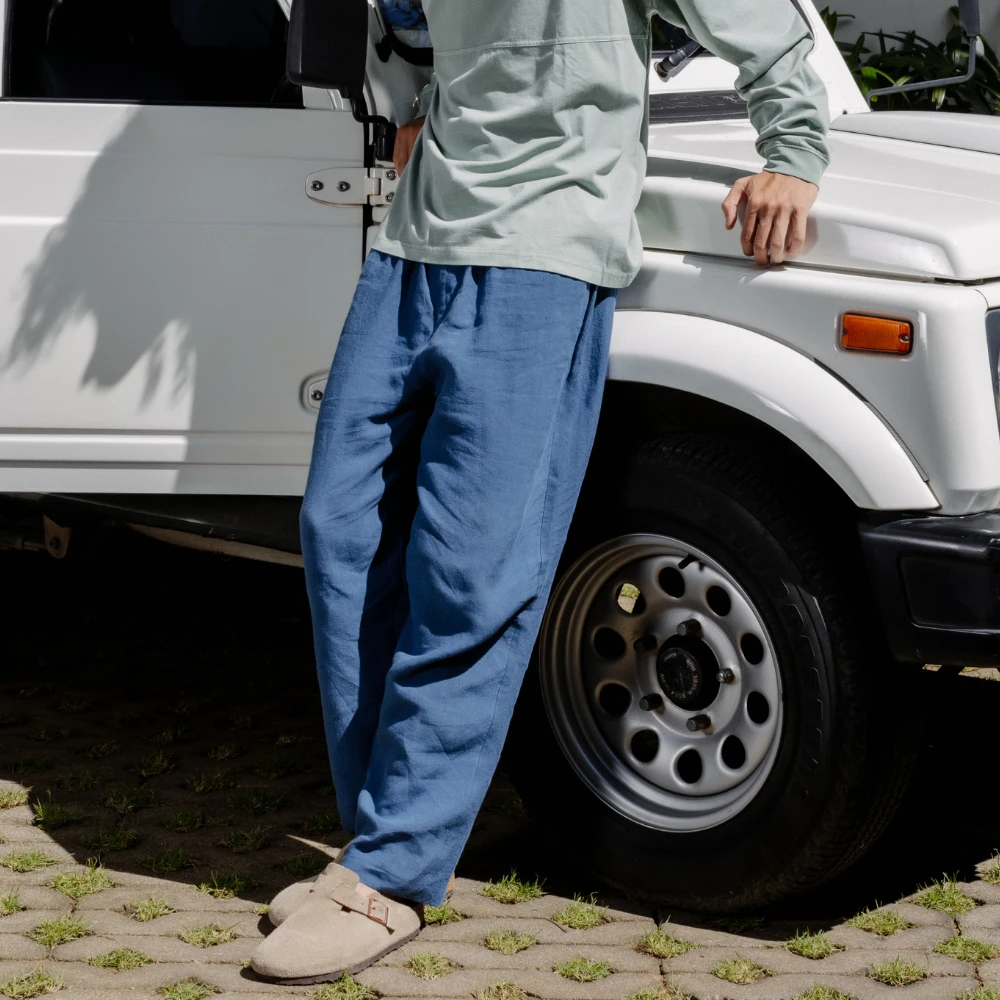 Cayman Linen Pleated Pant - Image 2