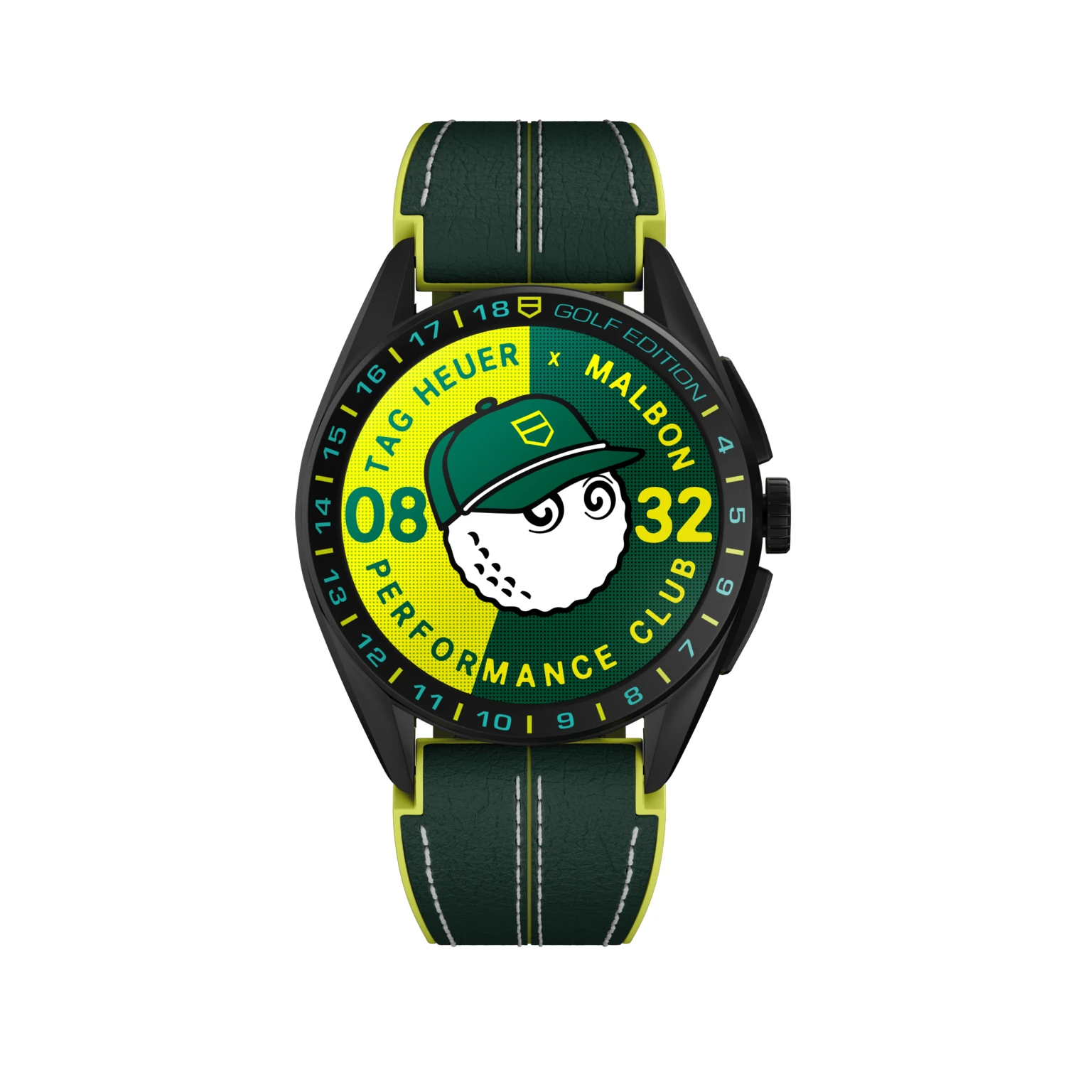 TAG HEUER CONNECTED CALIBRE E4 45 MM X MALBON GOLF EDITION 1 TAG HEUER CONNECTED CALIBRE E4 45 MM X MALBON GOLF EDITION