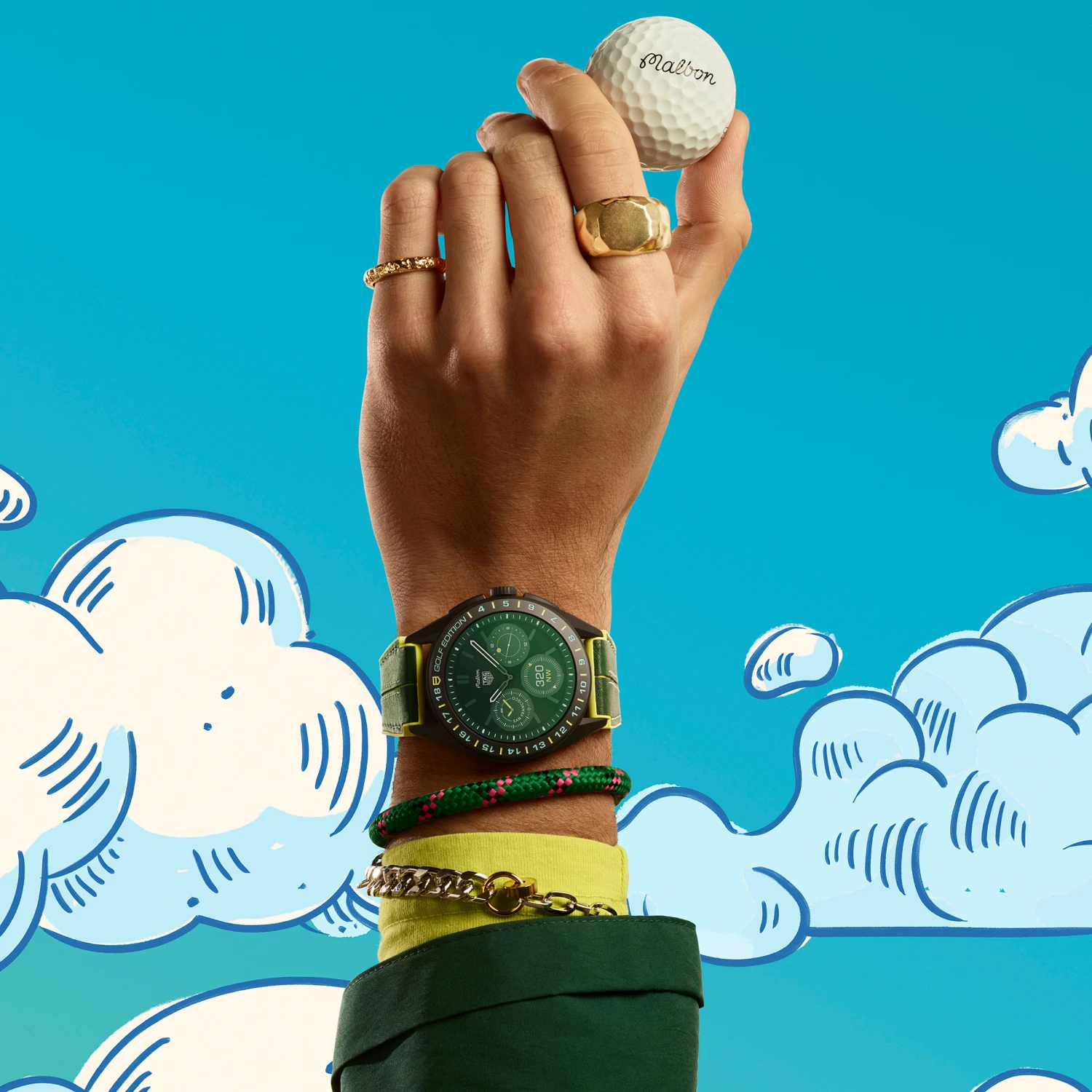 TAG HEUER CONNECTED CALIBRE E4 45 MM X MALBON GOLF EDITION 3 TAG HEUER CONNECTED CALIBRE E4 45 MM X MALBON GOLF EDITION - Image 3